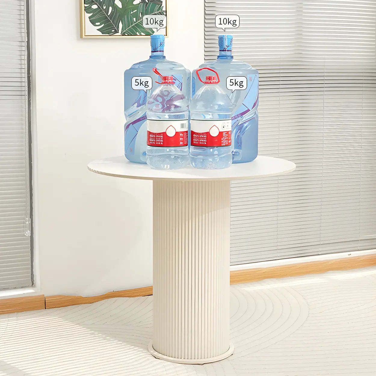 Compact Round Wood Dining Table