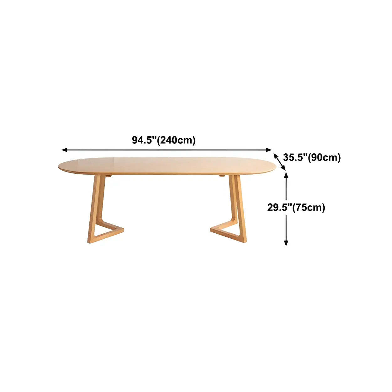 Modern Rustic Oval Pine Double-Pedestal Dining Table