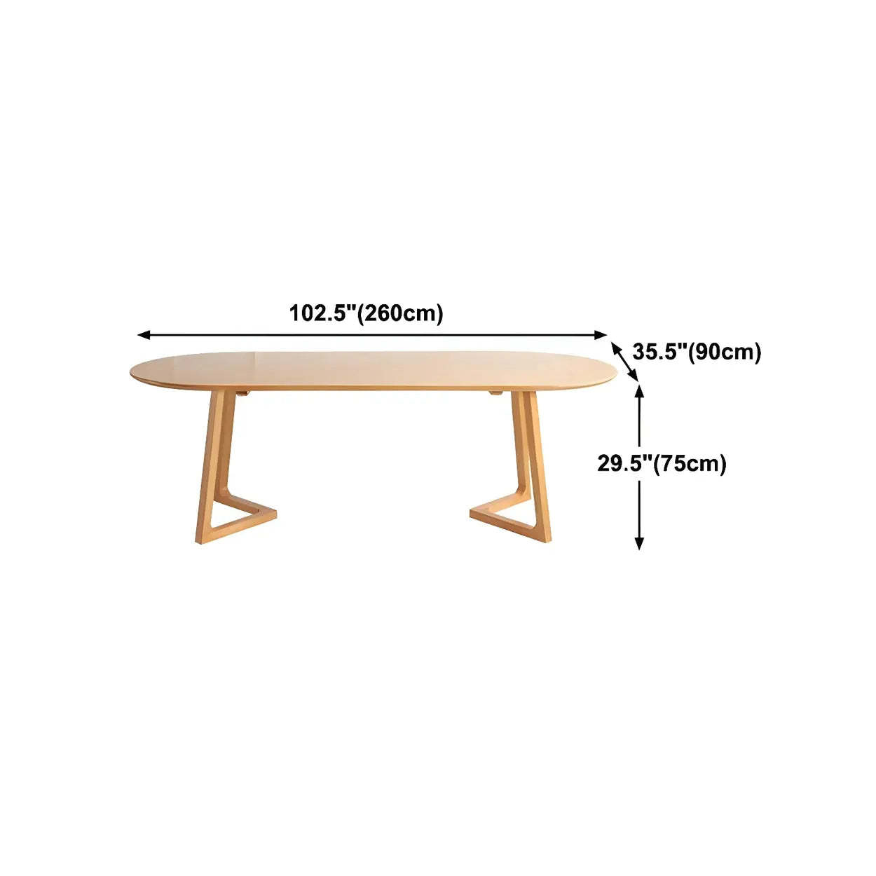 Modern Rustic Oval Pine Double-Pedestal Dining Table