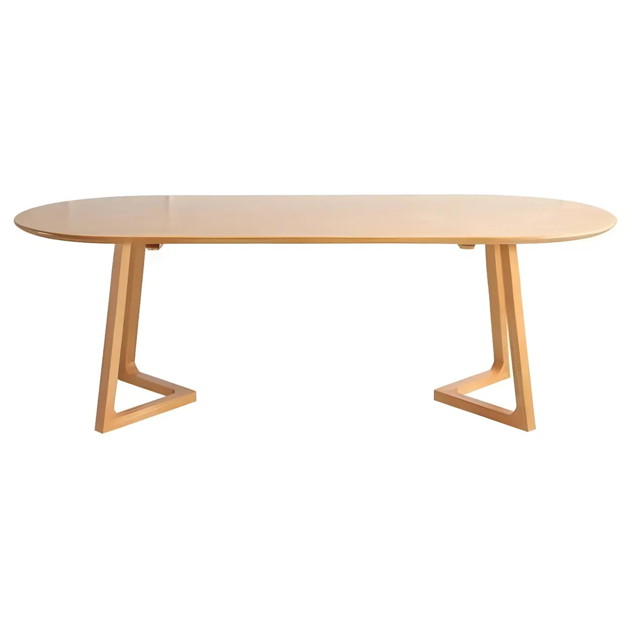 Modern Rustic Oval Pine Double-Pedestal Dining Table — Table Only