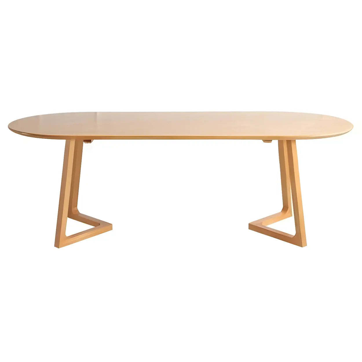 Modern Rustic Oval Pine Double-Pedestal Dining Table — Table Only