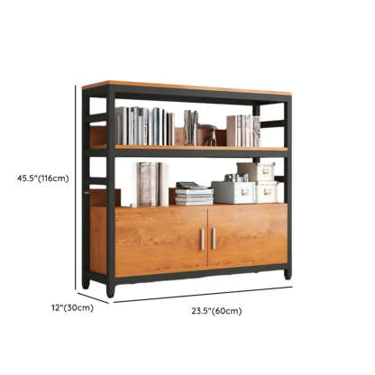 Modern Rustic Vertical Open-Shelf Bookcase