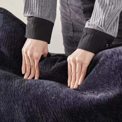 Modern Gray Deep-Seat Chenille Modular Sofa