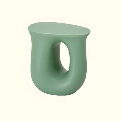 Modern Sculptural Acrylic White Side Table