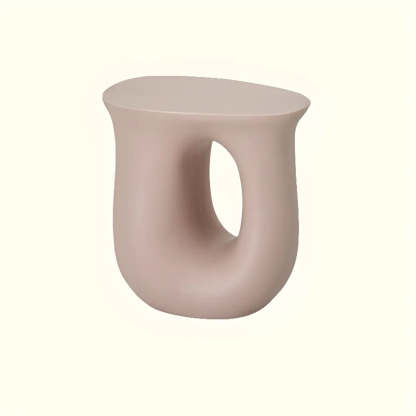 Modern Sculptural Acrylic White Side Table