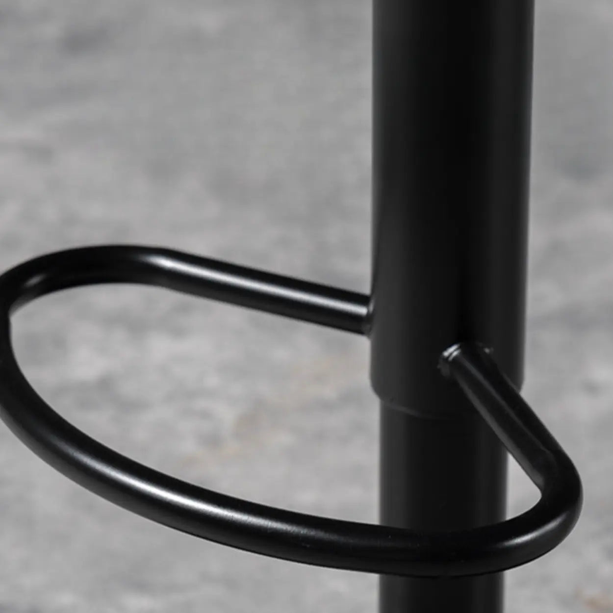 Modern Gray Round Rotatable Bar Stool with Back