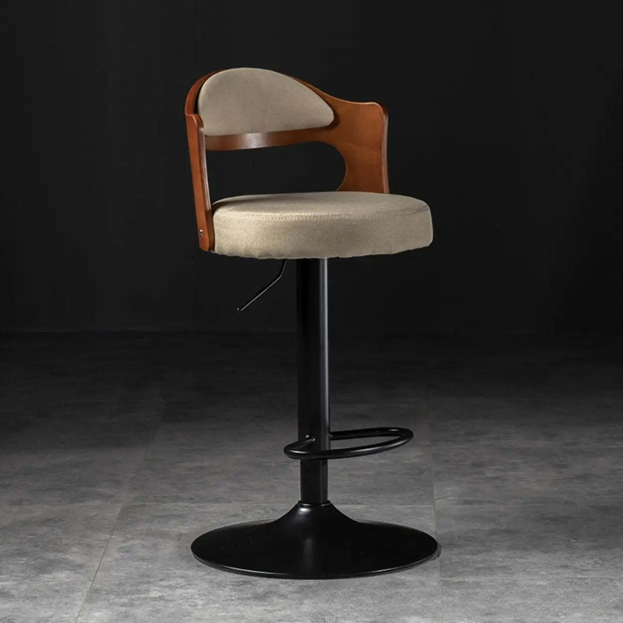 Modern rotatable back khaki metal office chairs, Lighom