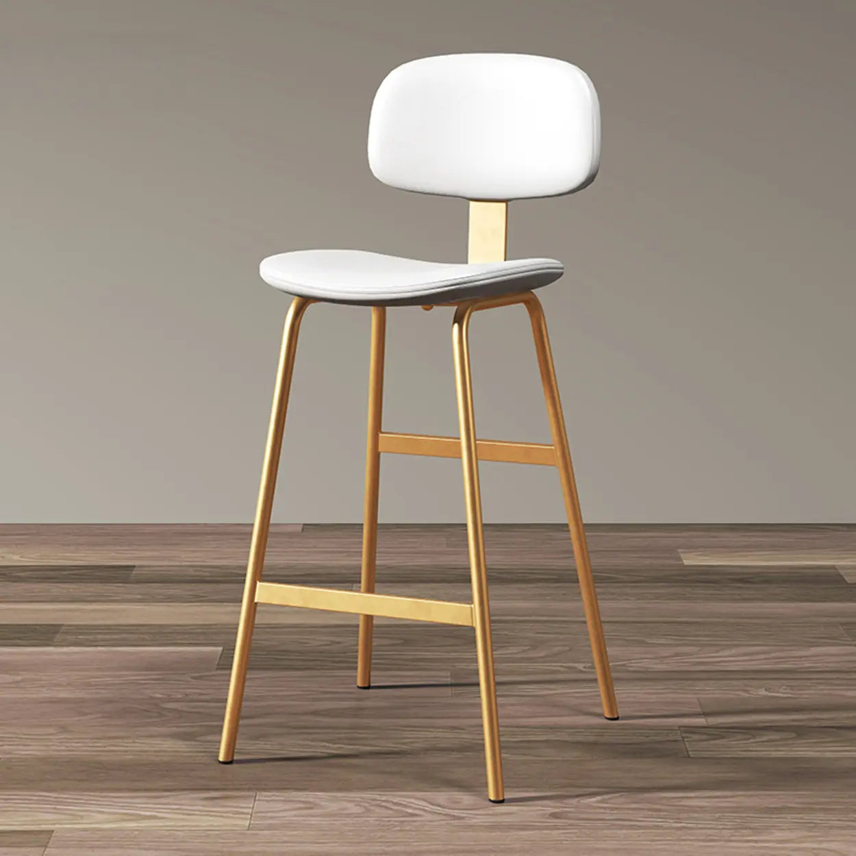 Modern Saddle Seat Low-Back Bar Stool