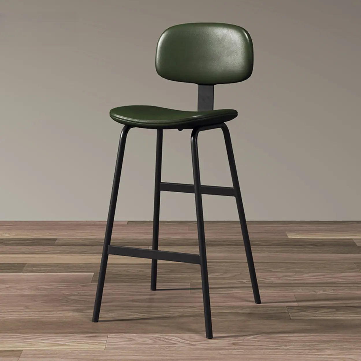 Modern Saddle Seat Low-Back Bar Stool