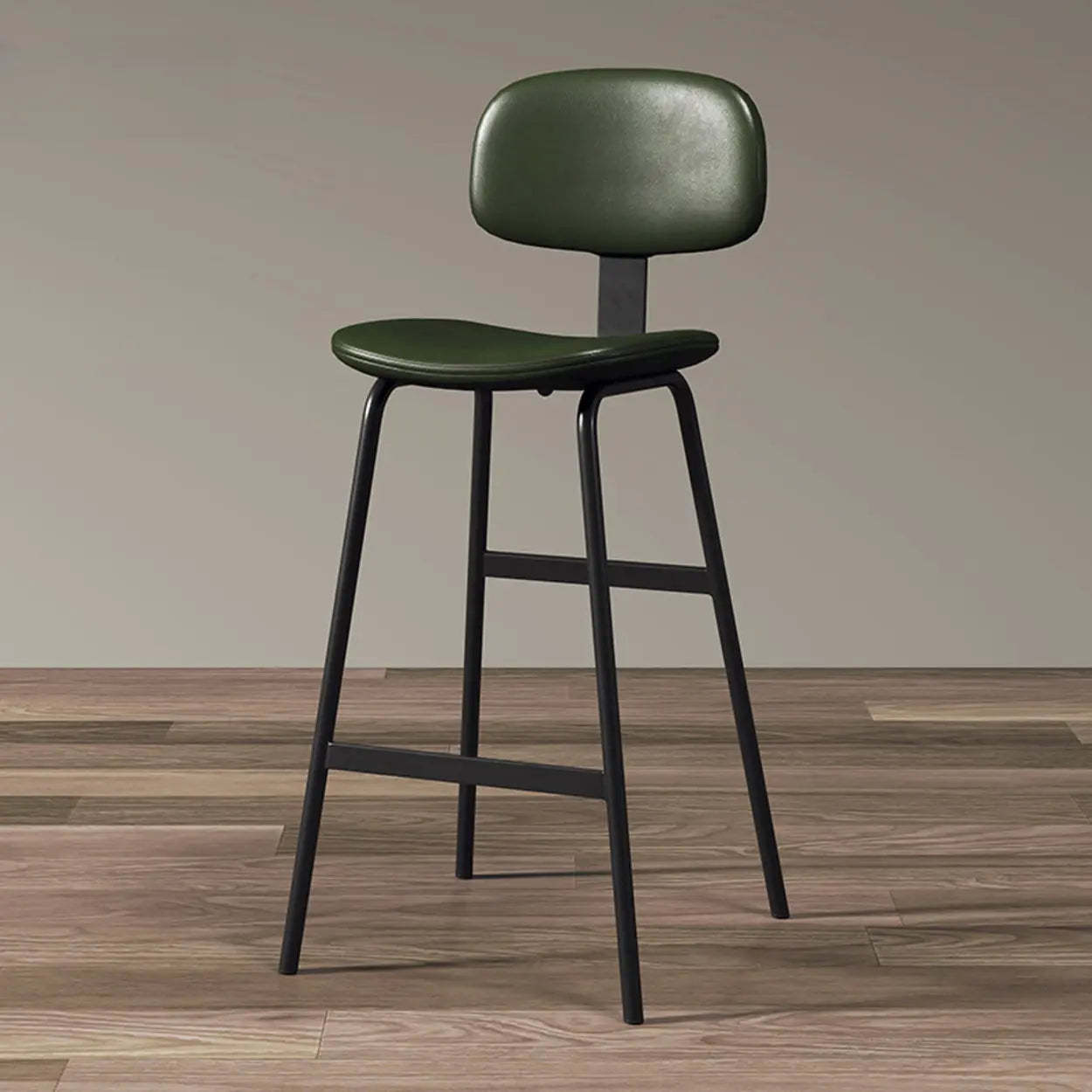 Modern Saddle Seat Low-Back Bar Stool