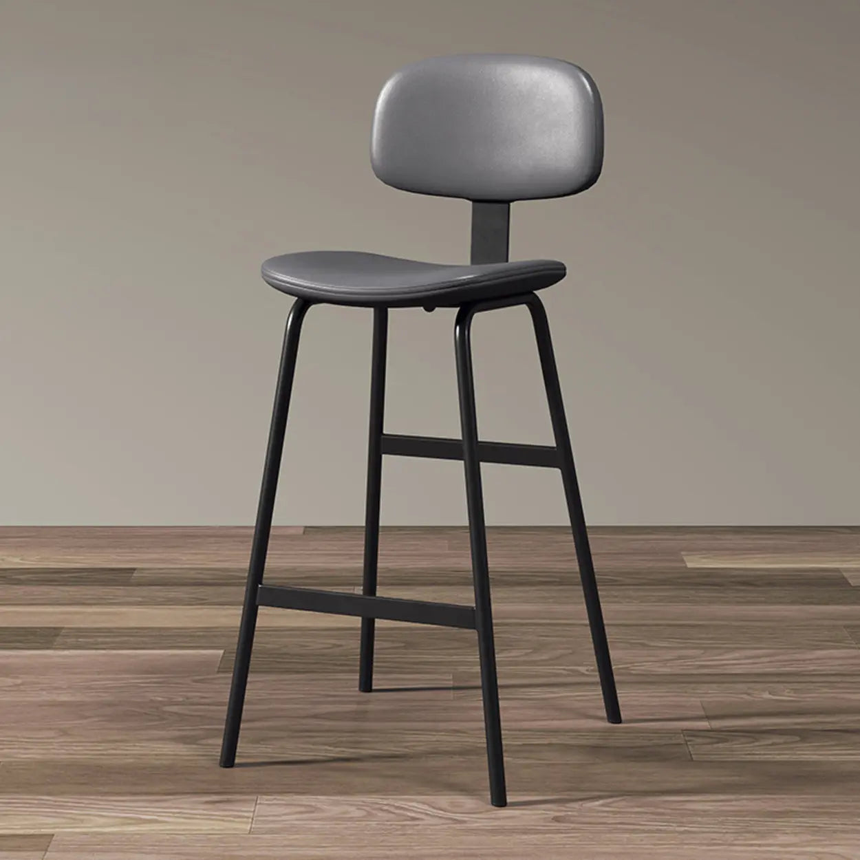 Modern Saddle Seat Low-Back Bar Stool