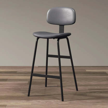Modern Saddle Seat Low-Back Bar Stool