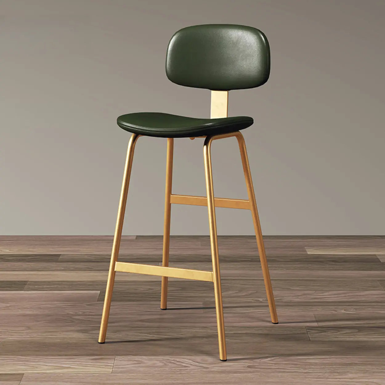 Modern Saddle Seat Low-Back Bar Stool