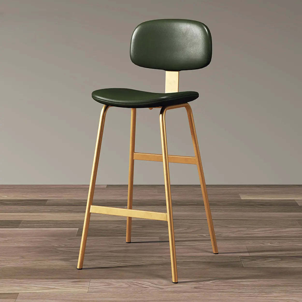 Modern Saddle Seat Low-Back Bar Stool
