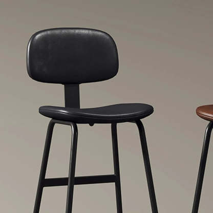 Modern Saddle Seat Low-Back Bar Stool