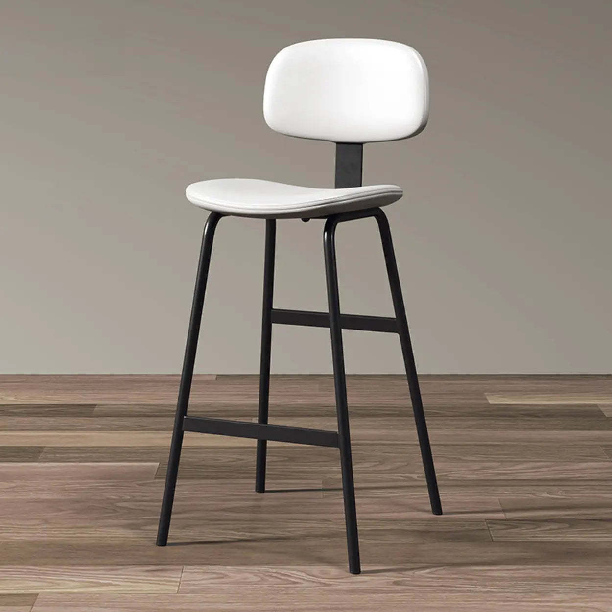 Modern Saddle Seat Low-Back Bar Stool
