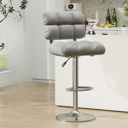 Green Rotating Adjustable Height Bar Stool — Dark Gray