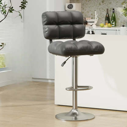 Green Rotating Adjustable Height Bar Stool