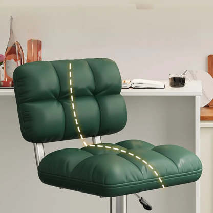 Green Rotating Adjustable Height Bar Stool