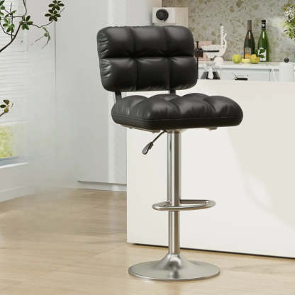 Green Rotating Adjustable Height Bar Stool