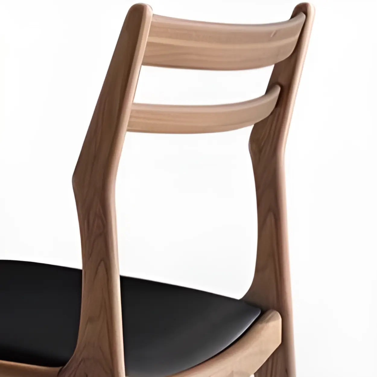 Modern Walnut Natural Wood Side Dining Chair