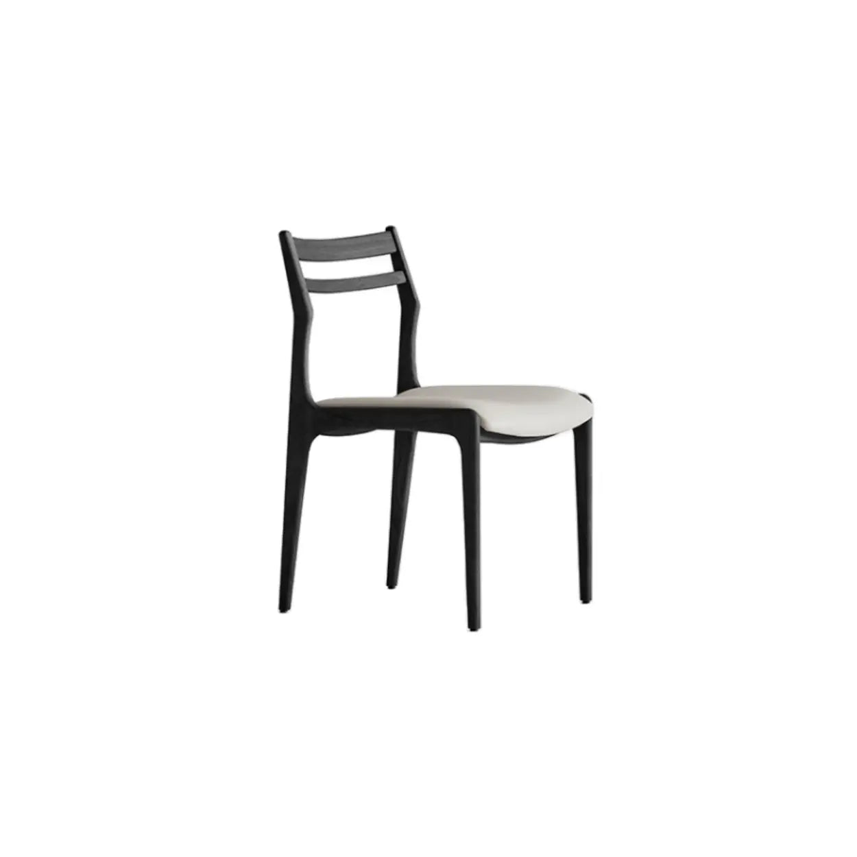 Modern Walnut Natural Wood Side Dining Chair