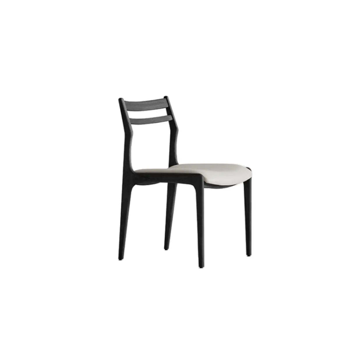 Modern Walnut Natural Wood Side Dining Chair