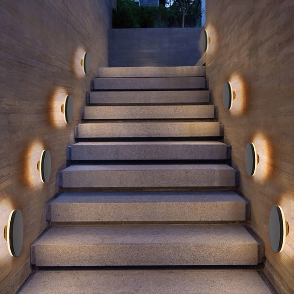 Modern Simple Waterproof Creative Aluminum LED Wall Lamp Landscape Lighting-Lighom