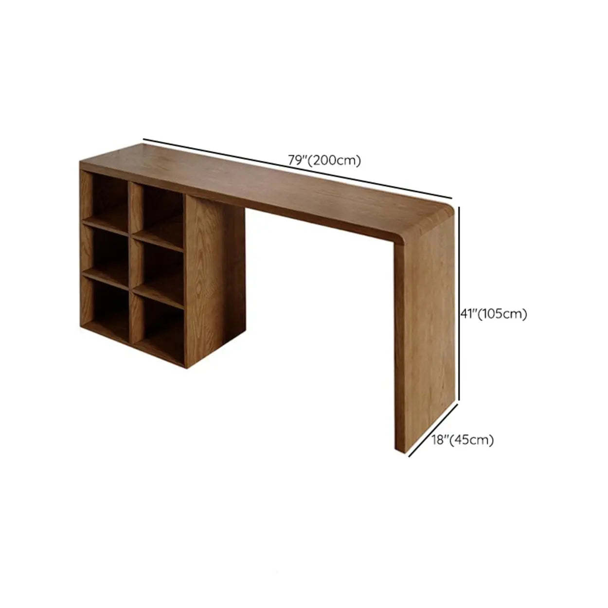 Space-Saving Bar Height Table with Storage