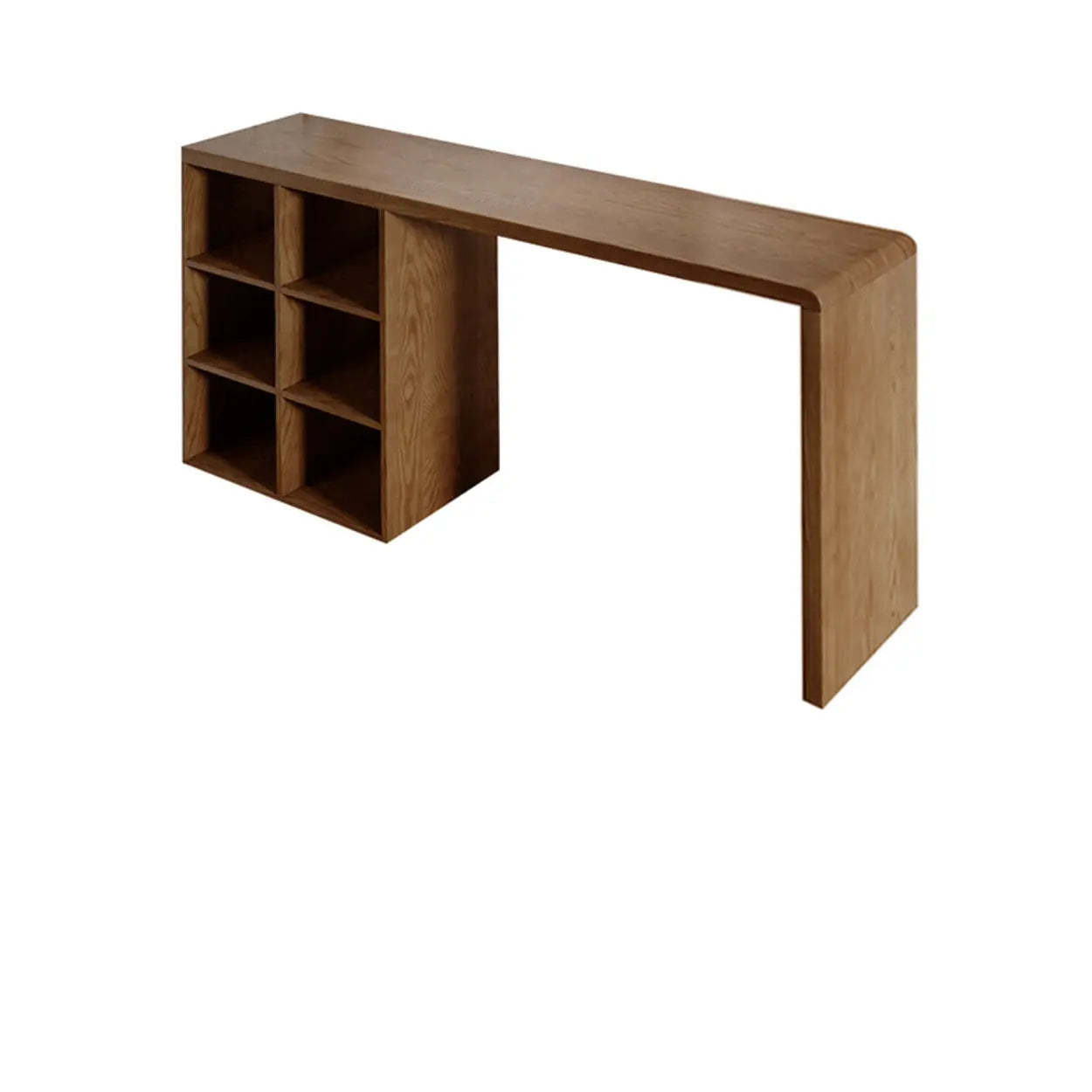 Lighom modern space-saving wood bar tables — 86.6"L x 17.7"W x 41.3"H