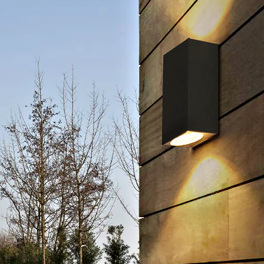 Modern Square Design Outdoor Waterproof Wall Light for Villa Courtyard Balcony-Lighom