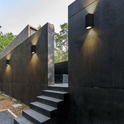 Modern Square Design Outdoor Waterproof Wall Light for Villa Courtyard Balcony-Lighom