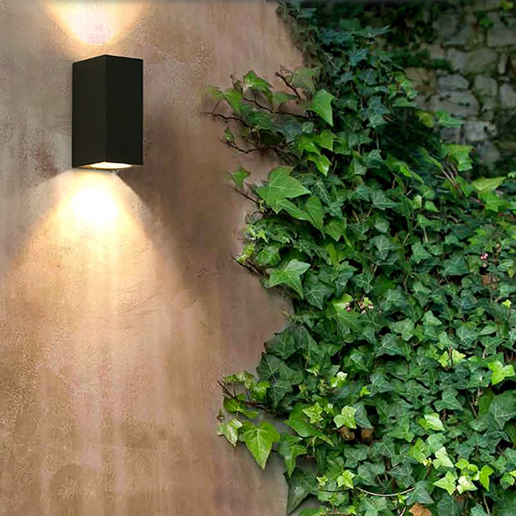 Modern Square Design Outdoor Waterproof Wall Light for Villa Courtyard Balcony-Lighom
