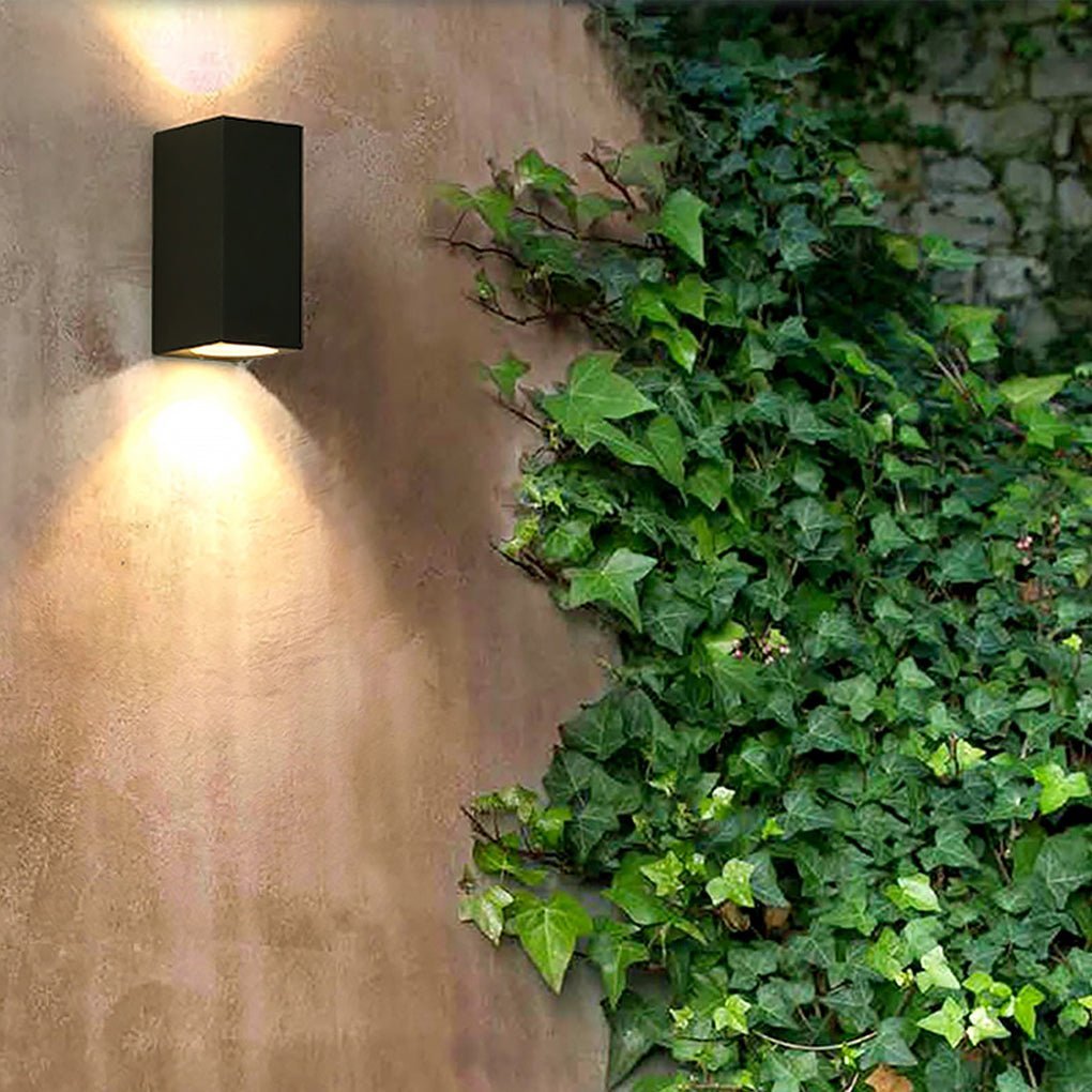 Modern Square Design Outdoor Waterproof Wall Light for Villa Courtyard Balcony-Lighom