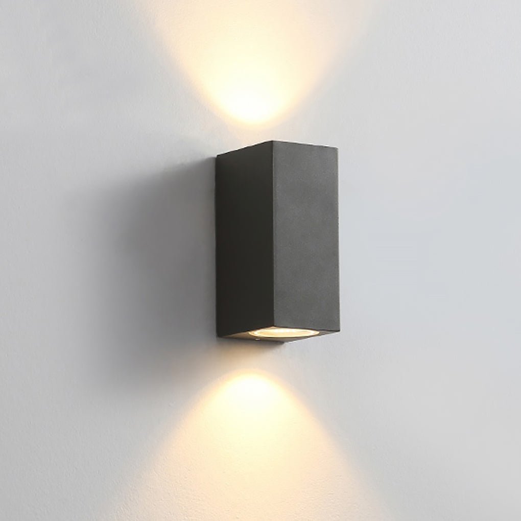Modern Square Design Outdoor Waterproof Wall Light for Villa Courtyard Balcony-Lighom