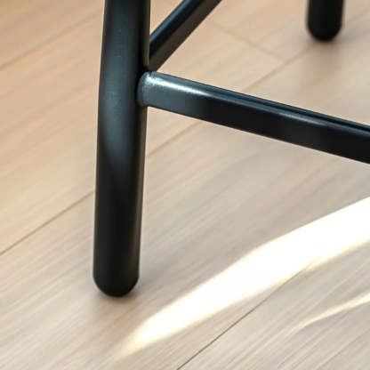 Modern Square Low-Back Upholstered Counter Bar Stool