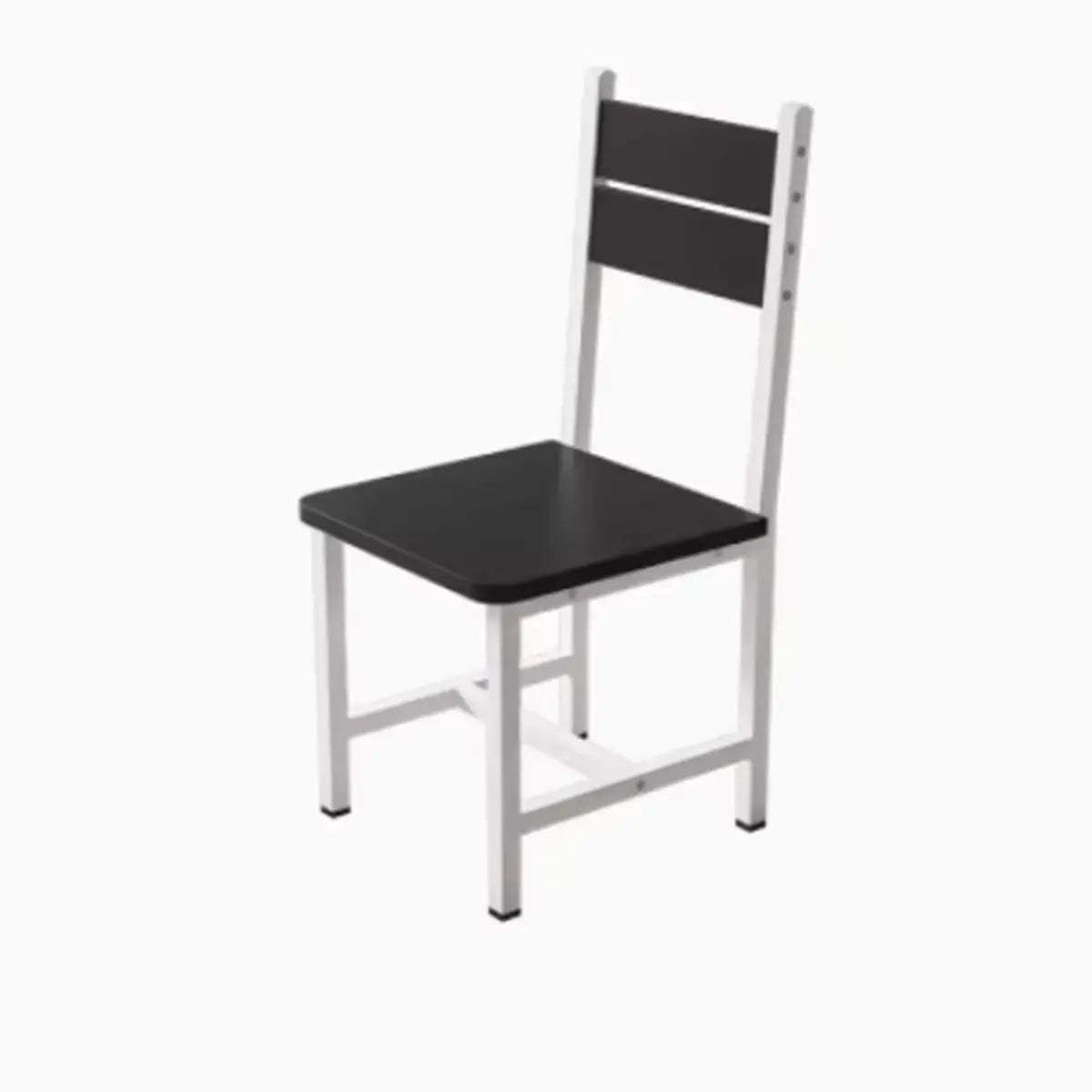 White metal square office chairs - modern — Soft Case Not Included / White & Black