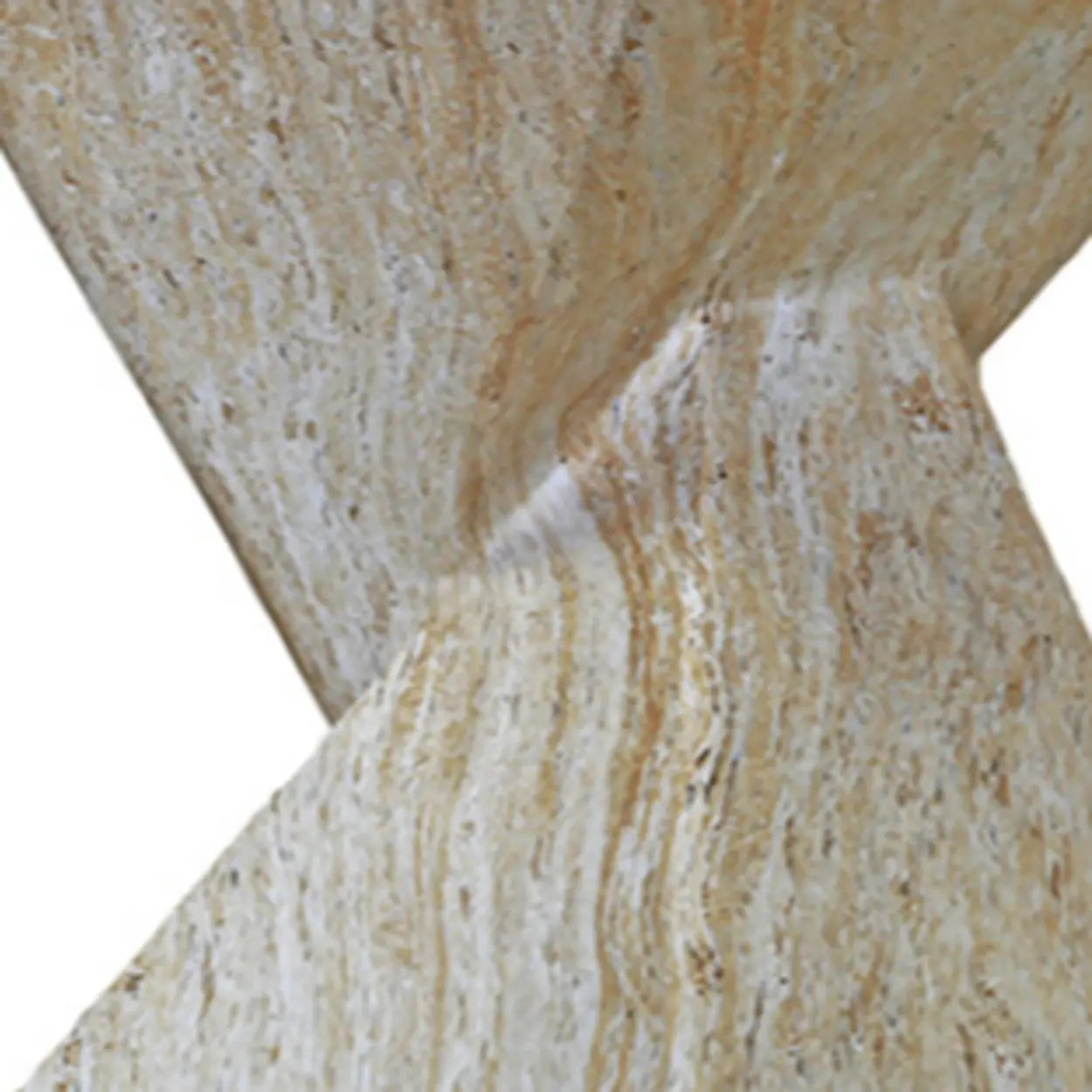 Modern Square Stone Twisted Block Side Table