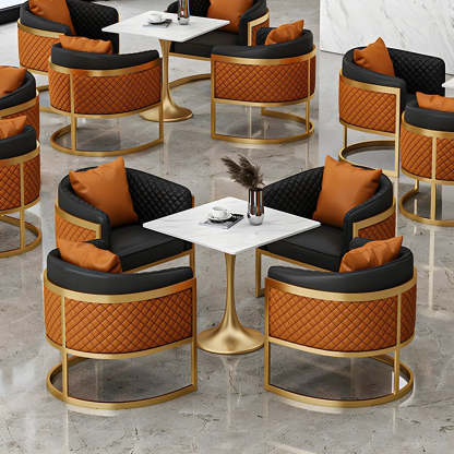 Modern Square Stone White Dining Table