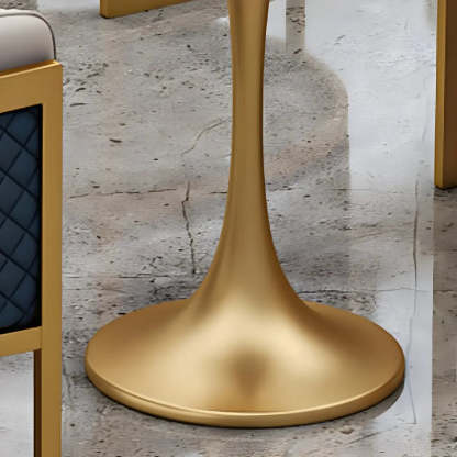 Modern Square Stone White Dining Table — Table Only