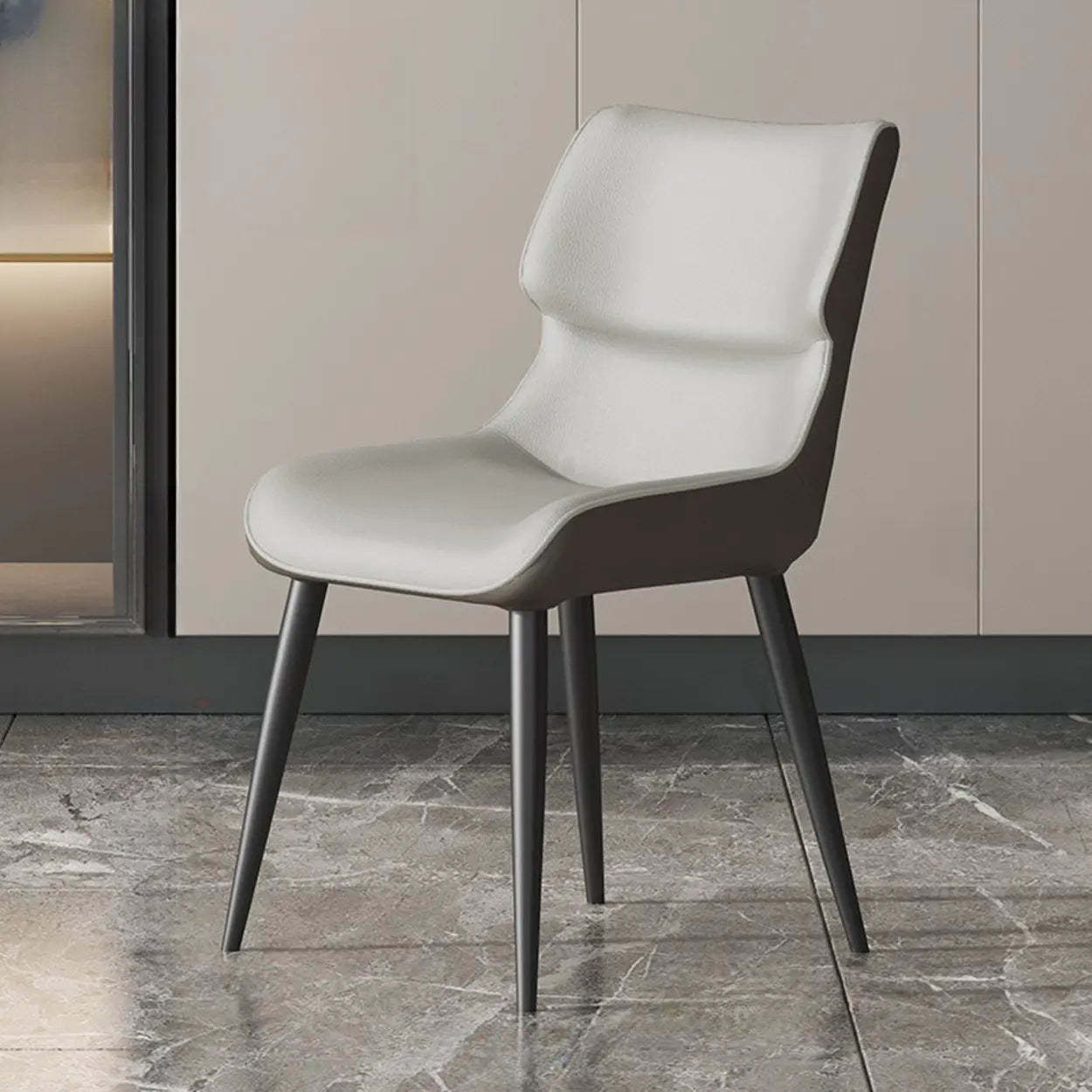 Gray modern stain-resistant office chairs — Cream Gray