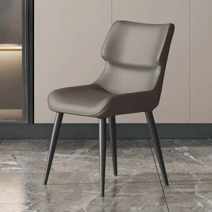 Modern Stain-Resistant Leather Dining Chair