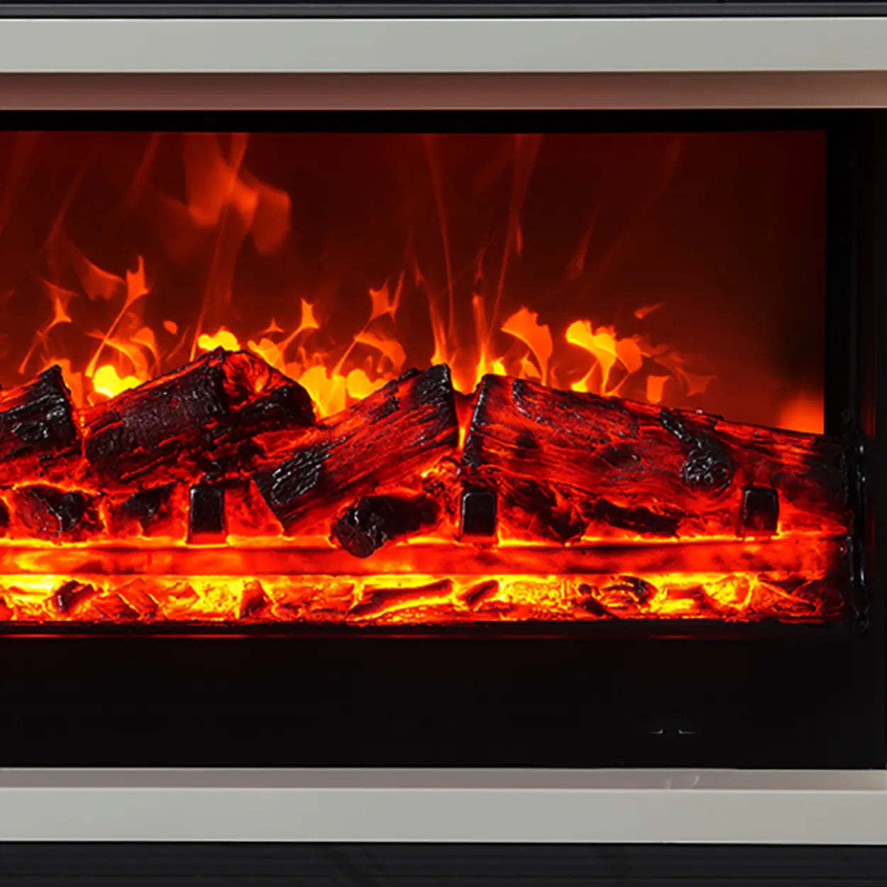 Modern Stone TV Stand with Fireplace