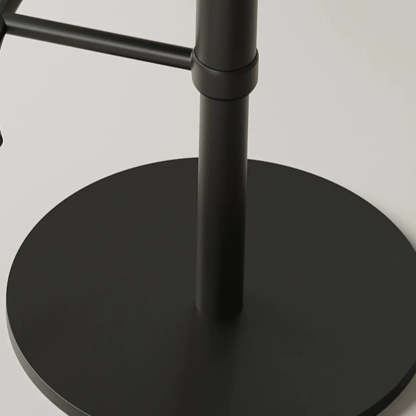 Modern Swivel Brown Leather Bucket Bar Stool