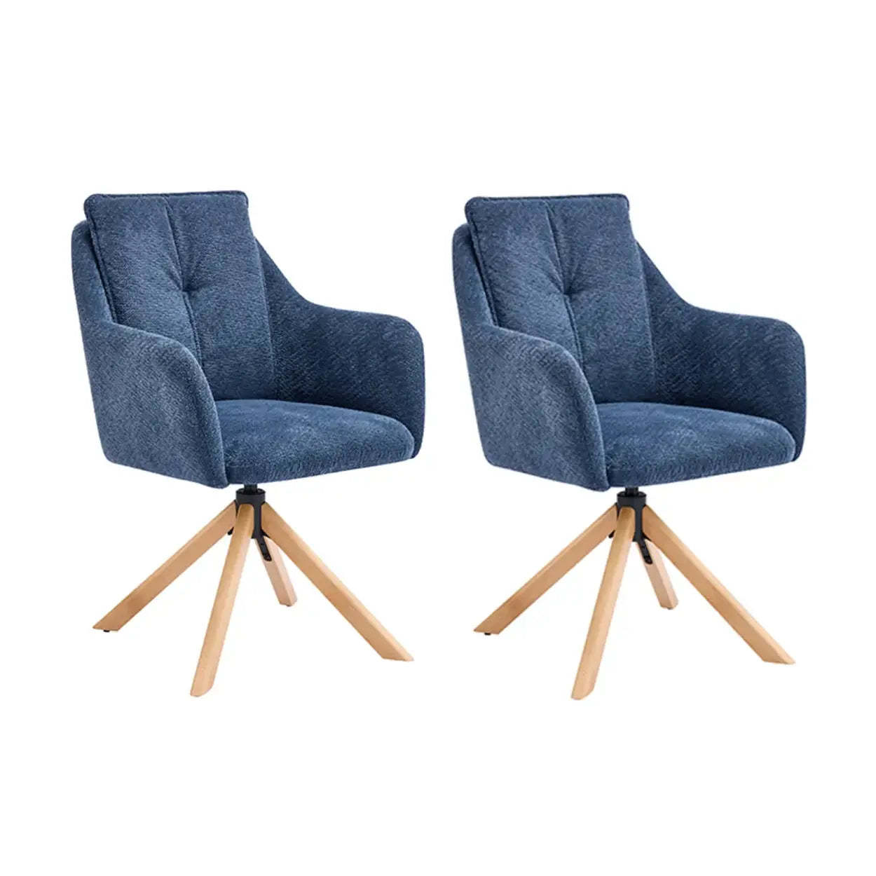 Modern curved fleece blue dining chairs & benches, Lighom