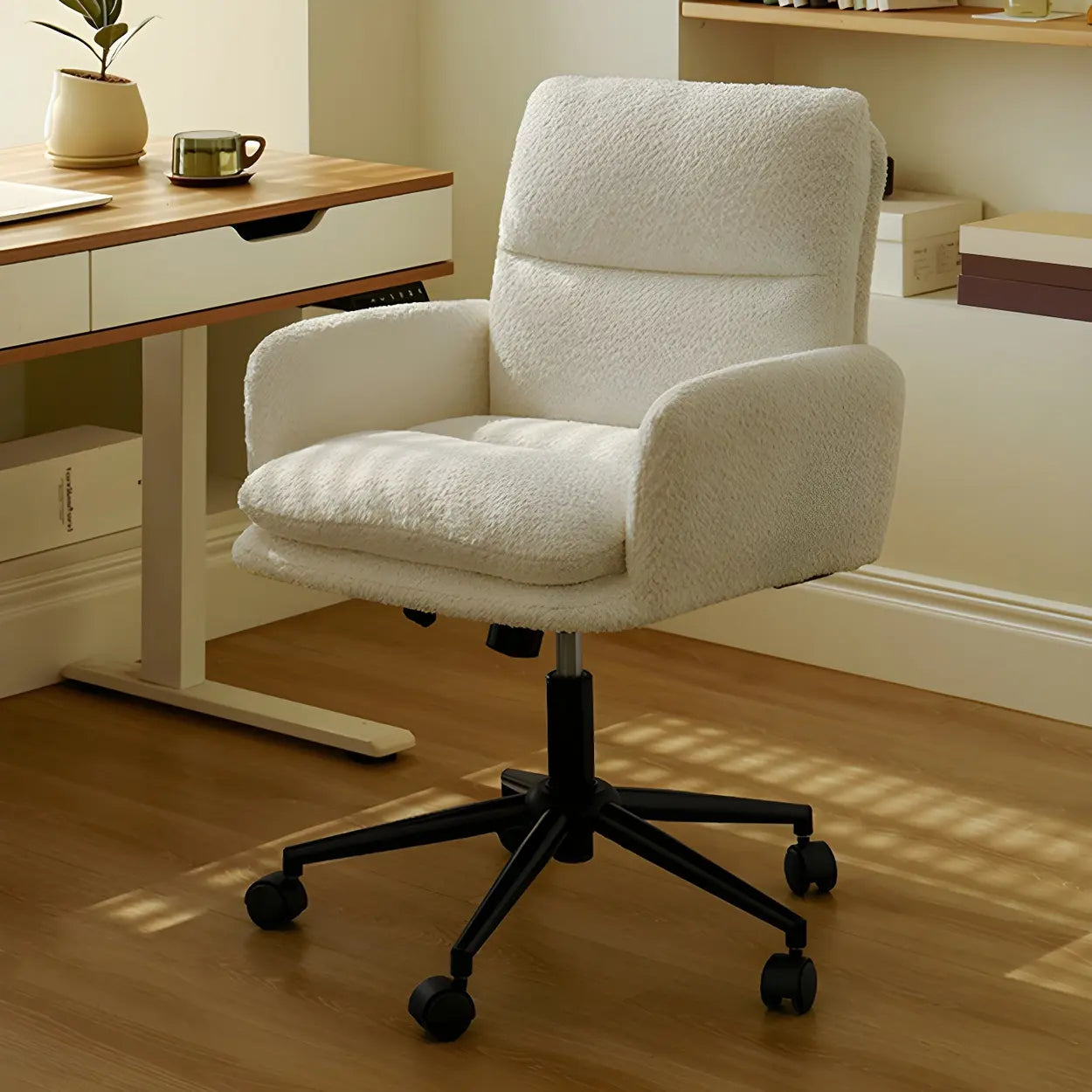 Modern Swivel Black Task Office Chair