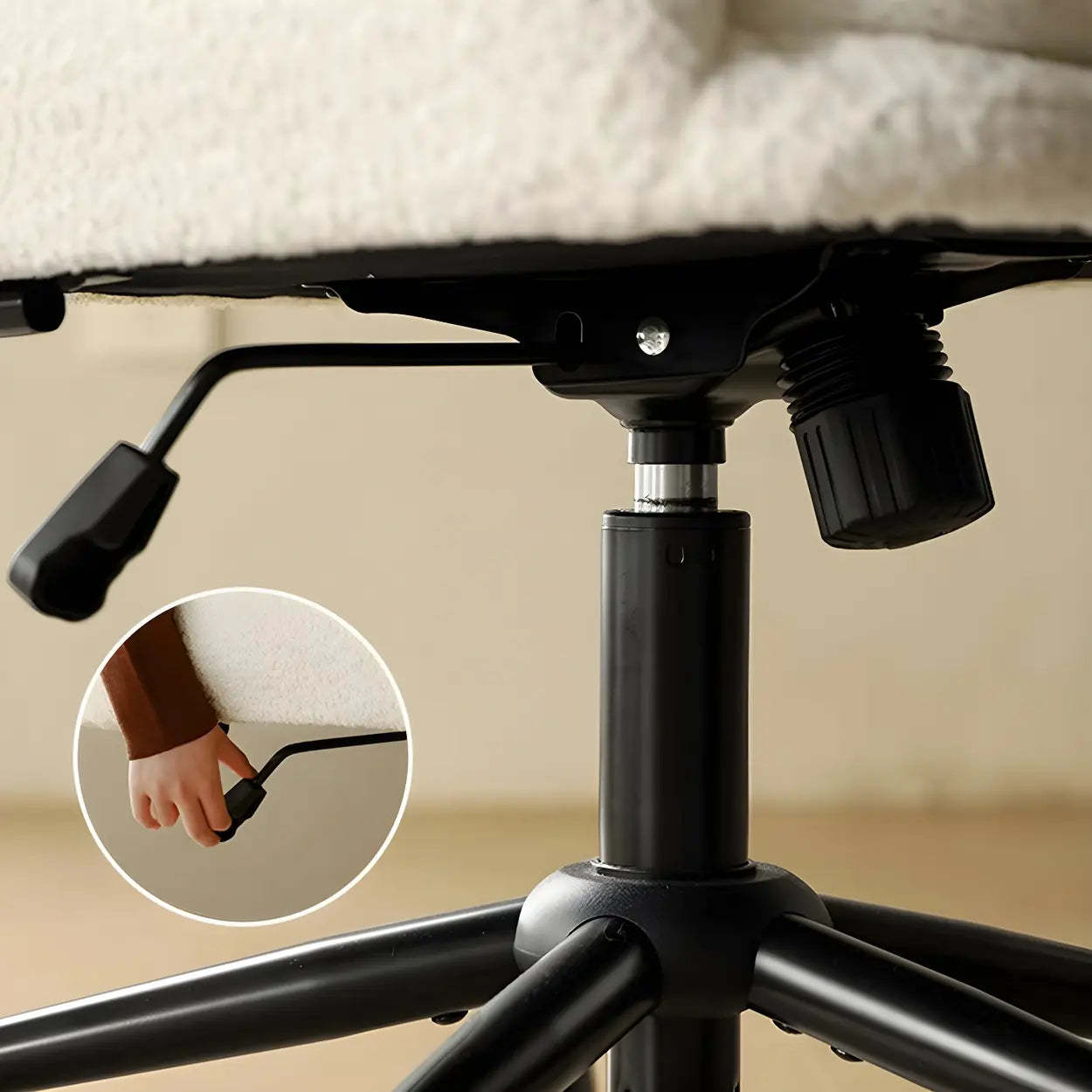Modern Swivel Black Task Office Chair