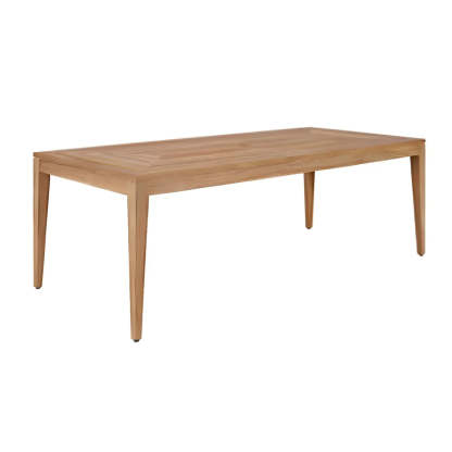 Modern Teak Outdoor Dining Set Rectangular