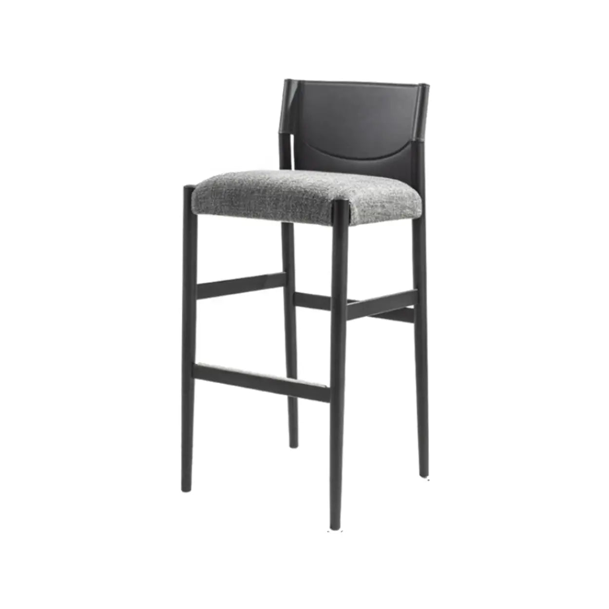 Modern Upholstered Low Back Armless Counter Bar Stool