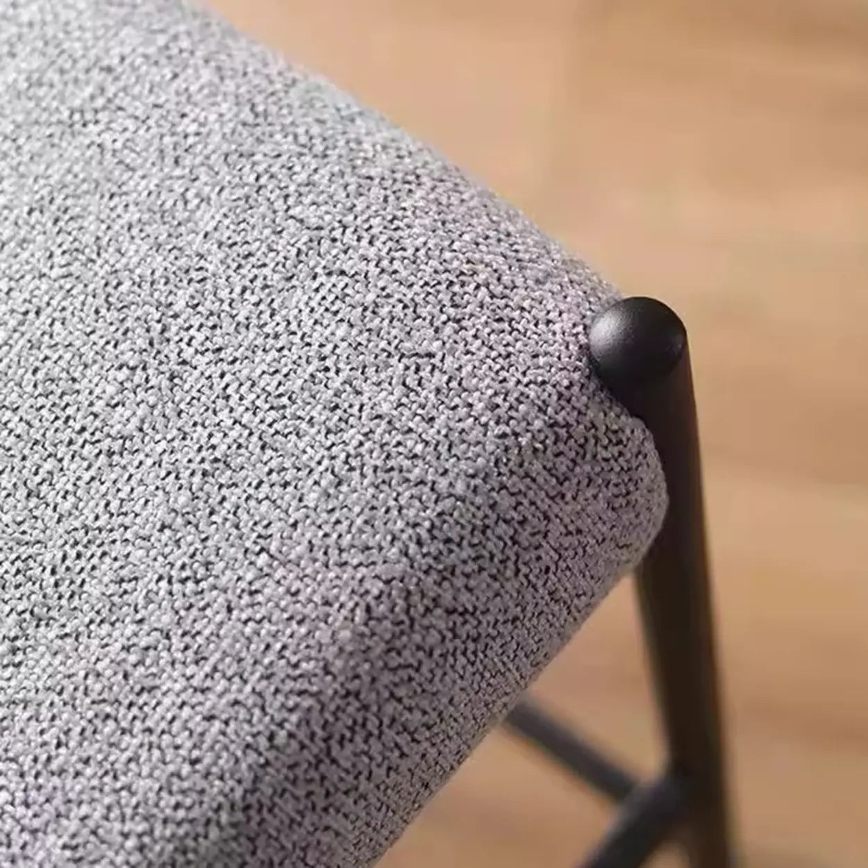 Modern Upholstered Low Back Armless Counter Bar Stool